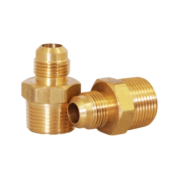 1/2 Flare X MIP Adapter Pipe Fitting; Brass